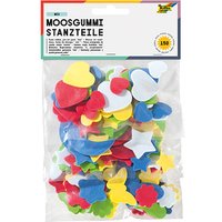 folia Moosgummi Stanzteile sortiert mehrfarbig von folia