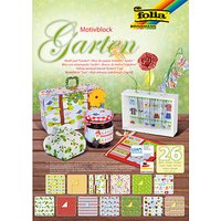 folia Motivblock Garten farbsortiert 80/270 g/qm 26 St. von folia