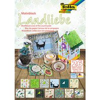 folia Motivblock Landliebe farbsortiert 80/270 g/qm 26 St. von folia