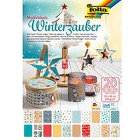 folia Motivblock Winterzauber farbsortiert 270 g/qm 1 Block von folia