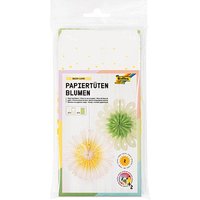 folia Papiertüten für Dekoblumen Daisy Love weiß/grün von folia