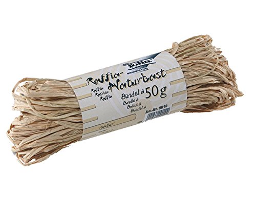 folia RaffiaNaturbast, 50 g, hochrot 4001868090208 von folia