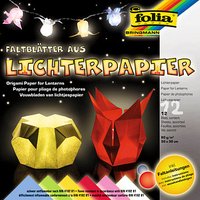 folia Transparentpapier Lichterpapier 30,0 x 30,0 cm 80 g/qm, 12 St. von folia