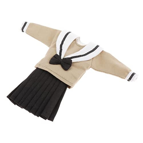 freneci Nette 1/6 Puppe Schuluniform Kleid Kleidung für Blythe BJD 12inch Girl Dolls - Kaffee von freneci