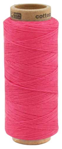 100 Meter Baumwollkordel 1,0 mm, Makramee Garn, Kordel für DIY Handwerk, Schnur Baumwolle Bindfaden Bäckergarn Geschenkband (0060 - Bubblegum) von fuwi