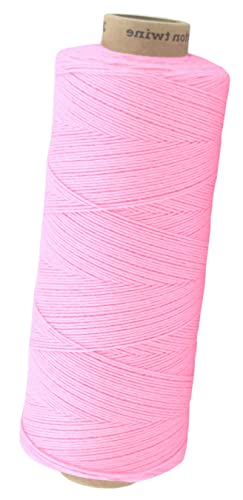 Baumwollkordel Twine, 650 Meter, Hellrosa, 1mm von fuwi