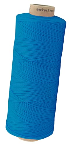 Baumwollkordel Twine, 650 Meter, Mittelblau, 1mm von fuwi