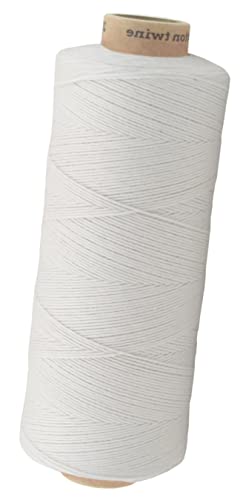 Baumwollkordel Twine, 650 Meter, Weiß, 1mm von fuwi