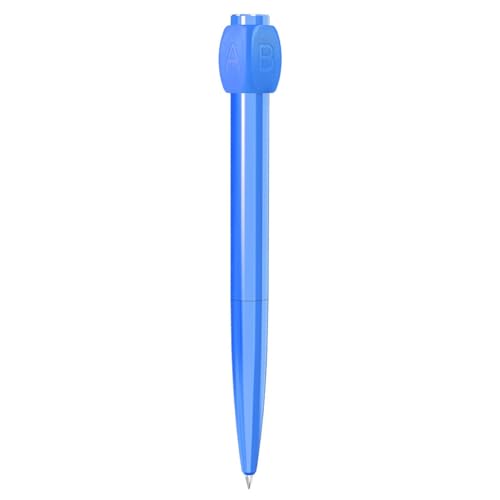 fxwtich Schreibstift, Kugelschreiber, Abcd-Rotation, Antwort-Gelstift mit geräuschlosem Lagerdesign, lindert Ängste, neuartiges Design, Schulbedarf Blau von fxwtich