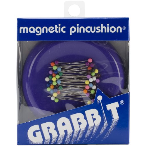 GRABBIT Magnetic Sewing Pincushion Nadelkissen, Plastik, violett, 1 Count (Pack of 1) von gRabbit