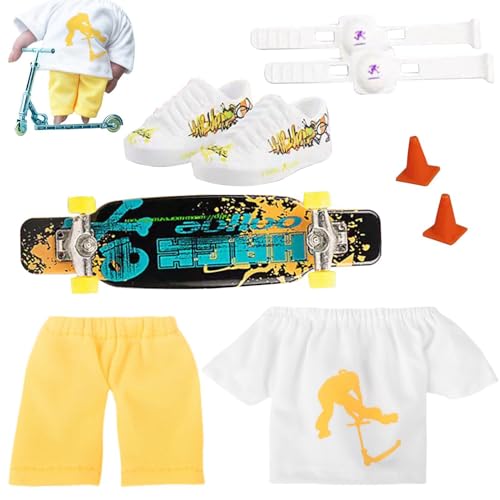 gafdu Finger-Skateboards für Kinder, Finger-Skateboards für Kinder - Skateboard Fingerboards Fingerspielzeug, Geschenke für Kinder Kinder Finger Skater für Teenager Erwachsene Party Favor von gafdu