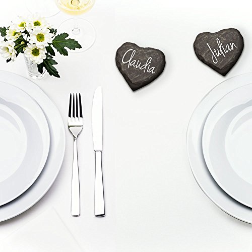 30x Schieferherzen Tischkarten zur Hochzeit – handgefertigtes Komplettset mit Stift – Tischkarten aus individuellen und personalisierten Schieferherzen – Hochzeitsspiel und Hochzeitsgeschenk von galleryy.net