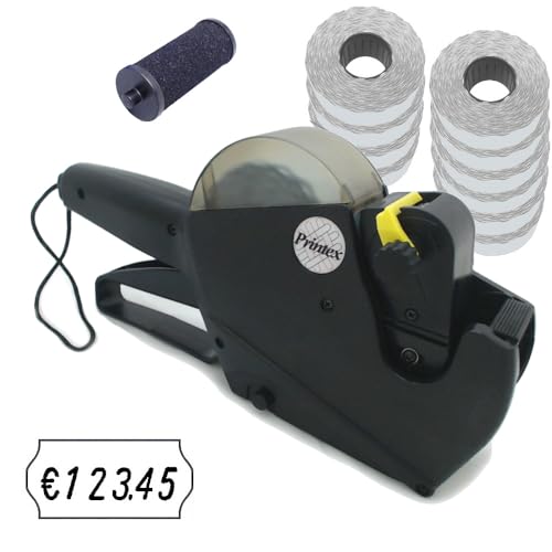 gebar - P-Set03 mit Printex A6 Preisauszeichner plus 15.000 Etiketten 26x12 mm und 1 Farbrolle Preisetiketten von gebar