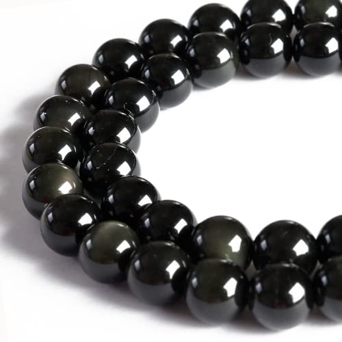 100 Stück 10 mm Regenbogen-Obsidian, natürlicher Edelstein, rund, lose Perlen zum Basteln und zur Schmuckherstellung 100 Stück 10 mm Regenbogen-Obsidian, natürlicher Edelstein, rund, lose Perlen zum Basteln und zur Schmuckherstellung von generic