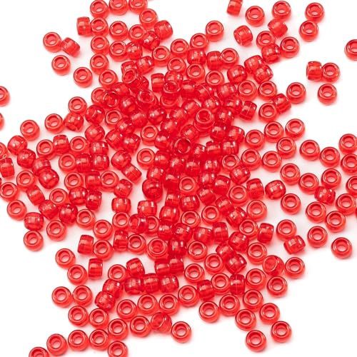 1000 Stück transparente blaue Ponyperlen aus Kunststoff, große Löcher, Stifte, Haarflechten, 6 x 9 mm, Kandi-Perlen in Großpackung für Freundschaftsarmbänder, Halsketten, Schmuckherstellungsset 1000 Stück transparente blaue Ponyperlen aus Kunststoff, große Löcher, Stifte, Haarflechten, 6 x 9 mm, Kandi-Perlen in Großpackung für Freundschaftsarmbänder, Halsketten, Schmuckherstellungsset von generic