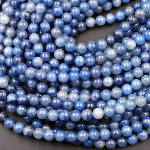 108 Stück blaue Aventurin-Perlen zur Schmuckherstellung, 8 mm, blaue Aventurin-Edelsteine, lose Perlen 108 Stück blaue Aventurin-Perlen zur Schmuckherstellung, 8 mm, blaue Aventurin-Edelsteine, lose Perlen von generic