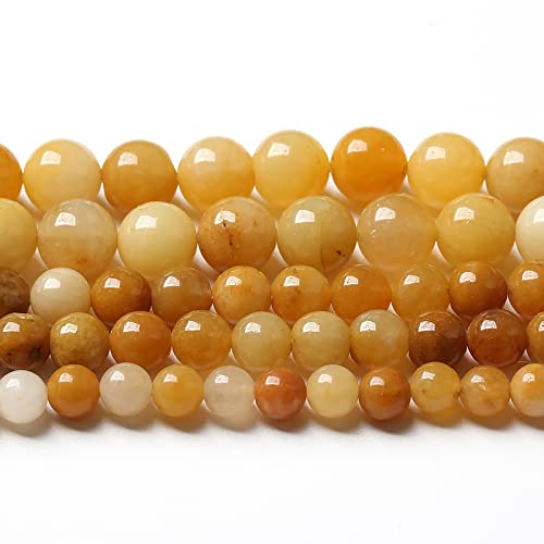 180 Stück 4 mm 45 Stück natürliche gelbe Aventurin-Jade-Perlen, runde lose Perlen, Energiekristall, Heilkraft, Edelstein für die Schmuckherstellung, DIY-Armband, 81,3 cm, 2 Stränge 180 Stück 4 mm 45 Stück natürliche gelbe Aventurin-Jade-Perlen, runde lose Perlen, Energiekristall, Heilkraft, Edelstein für die Schmuckherstellung, DIY-Armband, 81,3 cm, 2 Stränge von generic