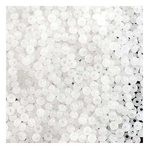 20g Rocailles Preciosa-Samenperlen Opalweiß, 6/0 (Rocailles PRECIOSA seed beads opal white) von generic