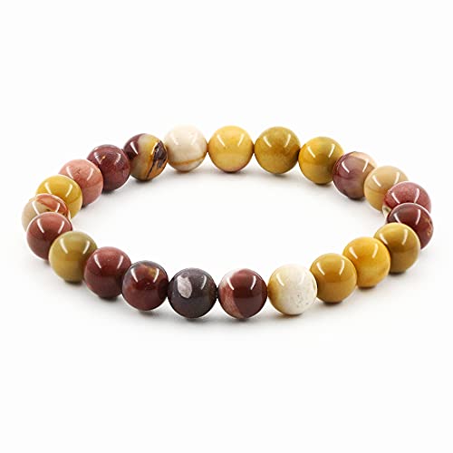 8 mm natürliche Edelsteine, runde Perlen, Energiekraft, Kristall, Chakra, Reiki-Heilung, elastisches Stretch-Armband, 17,8 cm, Unisex 8 mm natürliche Edelsteine, runde Perlen, Energiekraft, Kristall, Chakra, Reiki-Heilung, elastisches Stretch-Armband, 17,8 cm, Unisex von generic
