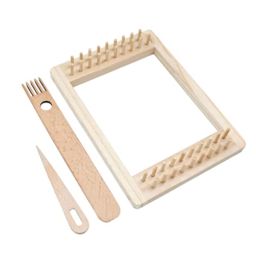 Decke Webrahmen, Stopfmaschine für -Webstühle, Kinder Decke Loom Frame Woven Set Webset für Anfänger und Kinder 20 * 15cm von generic