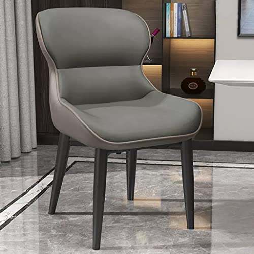 Lederstühle für Esszimmer, Küchen-Seitenstühle, Sessel aus Samtstoff, stilvolle Wannen-Akzentstühle mit Metallbeinen, gepolsterter Sitz für Wohnzimmer/Küche/Thekenlounge (Farbe: Stil 1) von generic