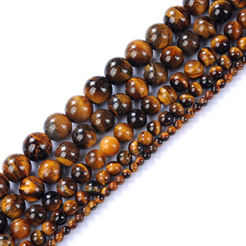 Natursteinperlen, 10 mm, gelber Tigerauge-Edelstein, runde lose Perlen, Kristall-, Heilkraft für die Schmuckherstellung, DIY, 1 Strang, 38,1 cm Natursteinperlen, 10 mm, gelber Tigerauge-Edelstein, runde lose Perlen, Kristall-, Heilkraft für die Schmuckherstellung, DIY, 1 Strang, 38,1 cm von generic