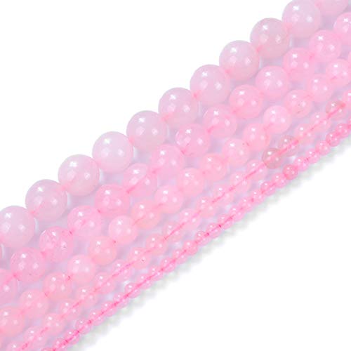 Natursteinperlen, 3 mm, Rosenquarz-Edelstein, runde lose Perlen, Kristall-Energiestein, Heilkraft für die Schmuckherstellung, DIY, 1 Strang, 38,1 cm Natursteinperlen, 3 mm, Rosenquarz-Edelstein, runde lose Perlen, Kristall-Energiestein, Heilkraft für die Schmuckherstellung, DIY, 1 Strang, 38,1 cm von generic