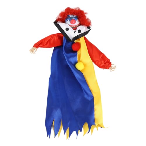 Ornament Halloween-Dekorationen Clown-Puppe Gruselige Unheimliche Clown-Puppendekoration Hängende Clown-Puppenverzierung Aktivitäten Zum Thema Horror (25 * 15cm) von generic