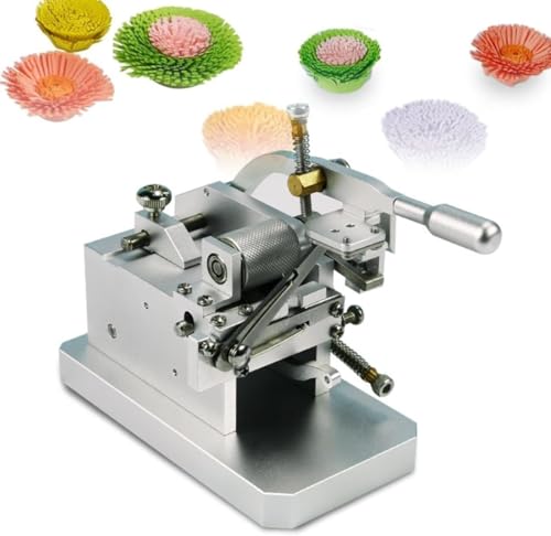 Papierkunst-quastenmaschine, Manuelle DIY-papierquillingmaschine, Verstellbare Quastenbreite/schmal/lang/kurz, 3D-handgeschöpfter Blumenrollenhersteller Aus Papier Mit Fransen, Das Schneiden Von von generic