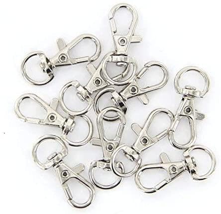 Premium Qualität Schlüsselanhänger Karabiner Clips Schlüsselring Feder Snap Clip Haken für DIY Craft 10er-PackSchön und attraktiv von generic