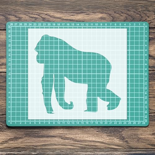 Schablone, Gorilla, wilder Dschungel, Tiere, Zoo, Mylar, Wandkunst, Handwerk, 3 Airbrush von generic