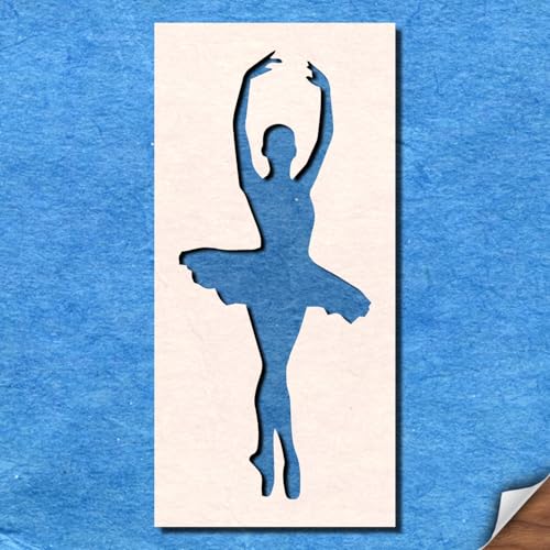 Schablone Ballerina Ballett Pirouette Tanzende Tänzerin Mylar Kunst Handwerk Airbrush von generic