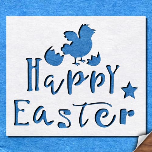 Schablone "Happy Easter Holiday Chick" Zitat Mylar Wandkunst Handwerk Airbrush von generic