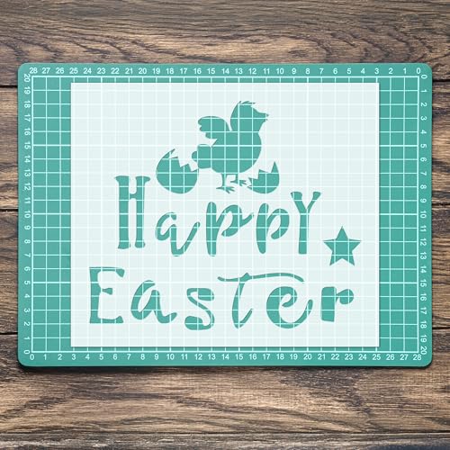 Schablone "Happy Easter Holiday Chick" Zitat Mylar Wandkunst Handwerk Airbrush von generic