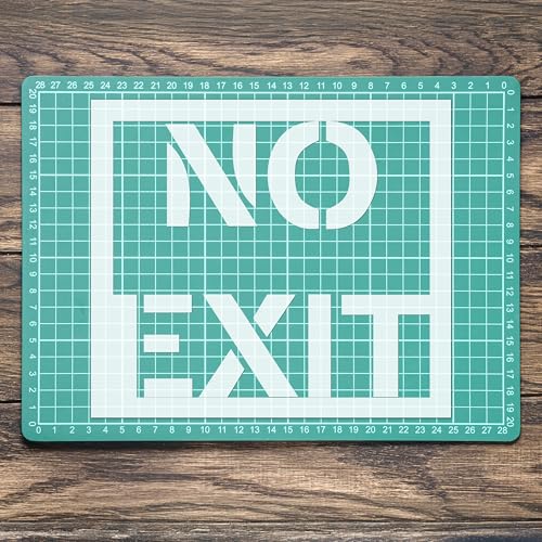 Schablone "No Exit", Verkehrsschild, Mylar, Malerei, Wandkunst, Basteln, Airbrush von generic