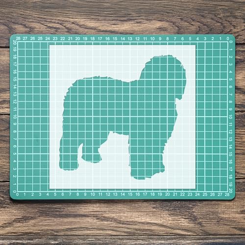 Schablone Old English Sheepdog Mylar Malerei Wandkunst Handwerk Airbrush von generic