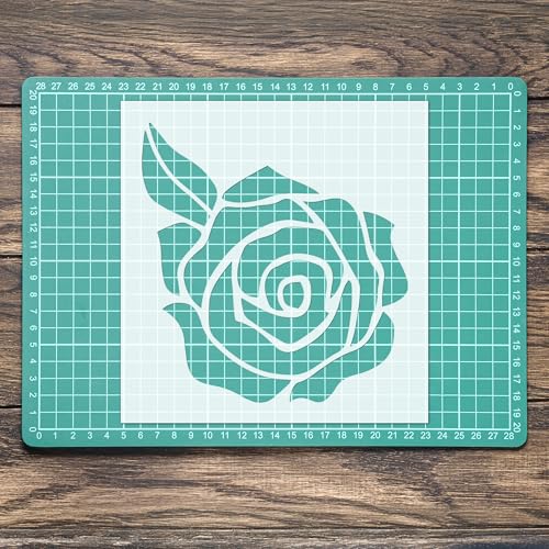 Schablone Rose Blume Pflanze Mylar Malerei Wandkunst Holz Glas Handwerk Airbrush von generic