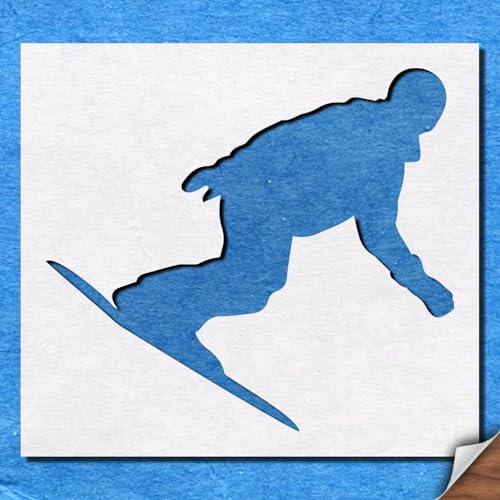 Schablone Snowboard Schnee Sport Winter Mylar Malerei Wandkunst Handwerk Airbrush von generic