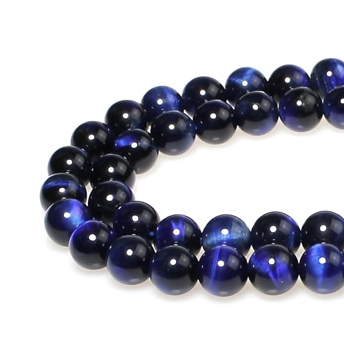 Steinperlen, 4 mm, 85 Stück, rund, saphirblau, Tigerauge, lose Edelsteinperlen, Charms zur Schmuckherstellung, Armbänder, Halsketten, Ohrringe, Anhänger Steinperlen, 4 mm, 85 Stück, rund, saphirblau, Tigerauge, lose Edelsteinperlen, Charms zur Schmuckherstellung, Armbänder, Halsketten, Ohrringe, Anhänger von generic