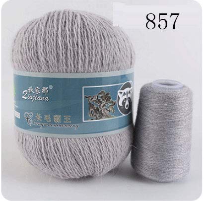 Generies 5 Stück/Lot Kaschmir Soft Nerz-Samt Wolle Garn für Handstricken, lange Plüschwolle Häkelgarne für Herbst Winter Luxus (857) von generies