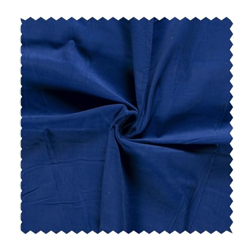 Feincord Meterware - Baumwollstoff gerippt - weicher Babycord - Cord Stoff – stabile Baumwolle uni, Ökotex Bekleidungsstoff Rippen *Ab 50 cm, Farbe: 005 blau Feincord Meterware - Baumwollstoff gerippt - weicher Babycord - Cord Stoff – stabile Baumwolle uni, Ökotex Bekleidungsstoff Rippen *Ab 50 cm, Farbe: 005 blau von generisch