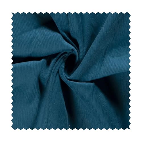 Feincord Meterware - Baumwollstoff gerippt - weicher Babycord - Cord Stoff – stabile Baumwolle uni, Ökotex Bekleidungsstoff Rippen *Ab 50 cm, Farbe: 224 petrol Feincord Meterware - Baumwollstoff gerippt - weicher Babycord - Cord Stoff – stabile Baumwolle uni, Ökotex Bekleidungsstoff Rippen *Ab 50 cm, Farbe: 224 petrol von generisch
