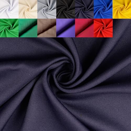 Gabardine Köper Stoff Meterware uni - robuster Polyester Twillstoff, stabiler Hosenstoff, Taschenstoff, Trenchcoat *Ab 50 cm, Farbe: 008 marine Gabardine Köper Stoff Meterware uni - robuster Polyester Twillstoff, stabiler Hosenstoff, Taschenstoff, Trenchcoat *Ab 50 cm, Farbe: 008 marine von generisch