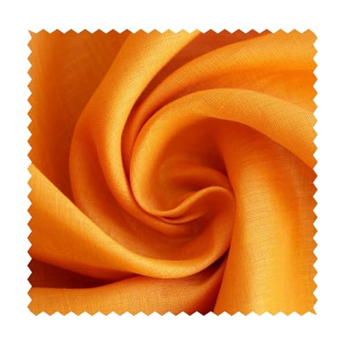 Leinen Voile Meterware - weicher Leinenvoile uni - fließender Blusenstoff, luftiger Sommerstoff, leichter Leinenstoff, Naturstoff Sommerstoff *Ab 50 cm, Farbe: 003 orange Leinen Voile Meterware - weicher Leinenvoile uni - fließender Blusenstoff, luftiger Sommerstoff, leichter Leinenstoff, Naturstoff Sommerstoff *Ab 50 cm, Farbe: 003 orange von generisch