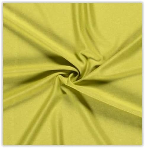 Viskose Jersey Uni Meterware - Stretchstoff Viskose - Viskosestoff stretchig - Jerseystoff Sommer - Blusenstoff Öko Tex 100 *Ab 50cm, Farbe: 023 Limette von generisch