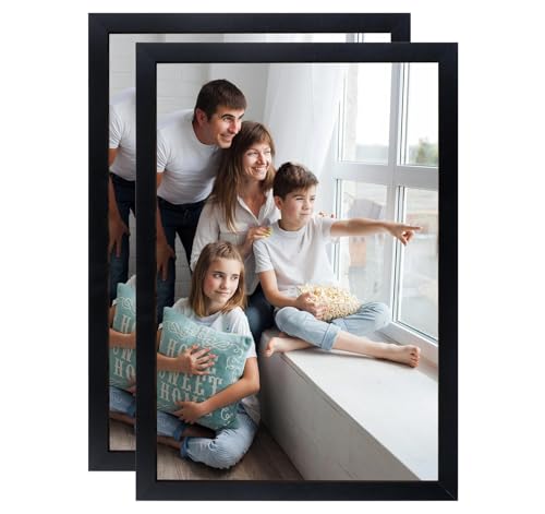 generisch Bilderrahmen Holz A3, Fotorahmen Holzrahmen MDF Rahmen Posterrahmen, Groß Picture Frame 29,7x42 cm für Wohnzimmer, Schlafzimmer, Arbeitszimmer von generisch