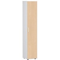 geramöbel Aktenschrank Flex, S-346100-BW weiß, buche 5 Fachböden 40,0 x 42,0 x 216,0 cm von geramöbel