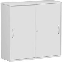 geramöbel Schiebetürenschrank Flex, S-312353-LL lichtgrau 2 Fachböden 120,0 x 42,5 x 118,2 cm von geramöbel