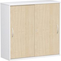 geramöbel Schiebetürenschrank Flex, S-312353-AW weiß, ahorn 2 Fachböden 120,0 x 42,5 x 118,2 cm von geramöbel