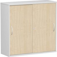 geramöbel Schiebetürenschrank Flex, S-312353-AL lichtgrau, ahorn 2 Fachböden 120,0 x 42,5 x 118,2 cm von geramöbel